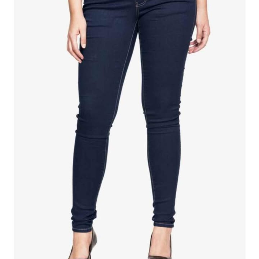 Woman Within Dark Blue Skinny Jeans Size 38W